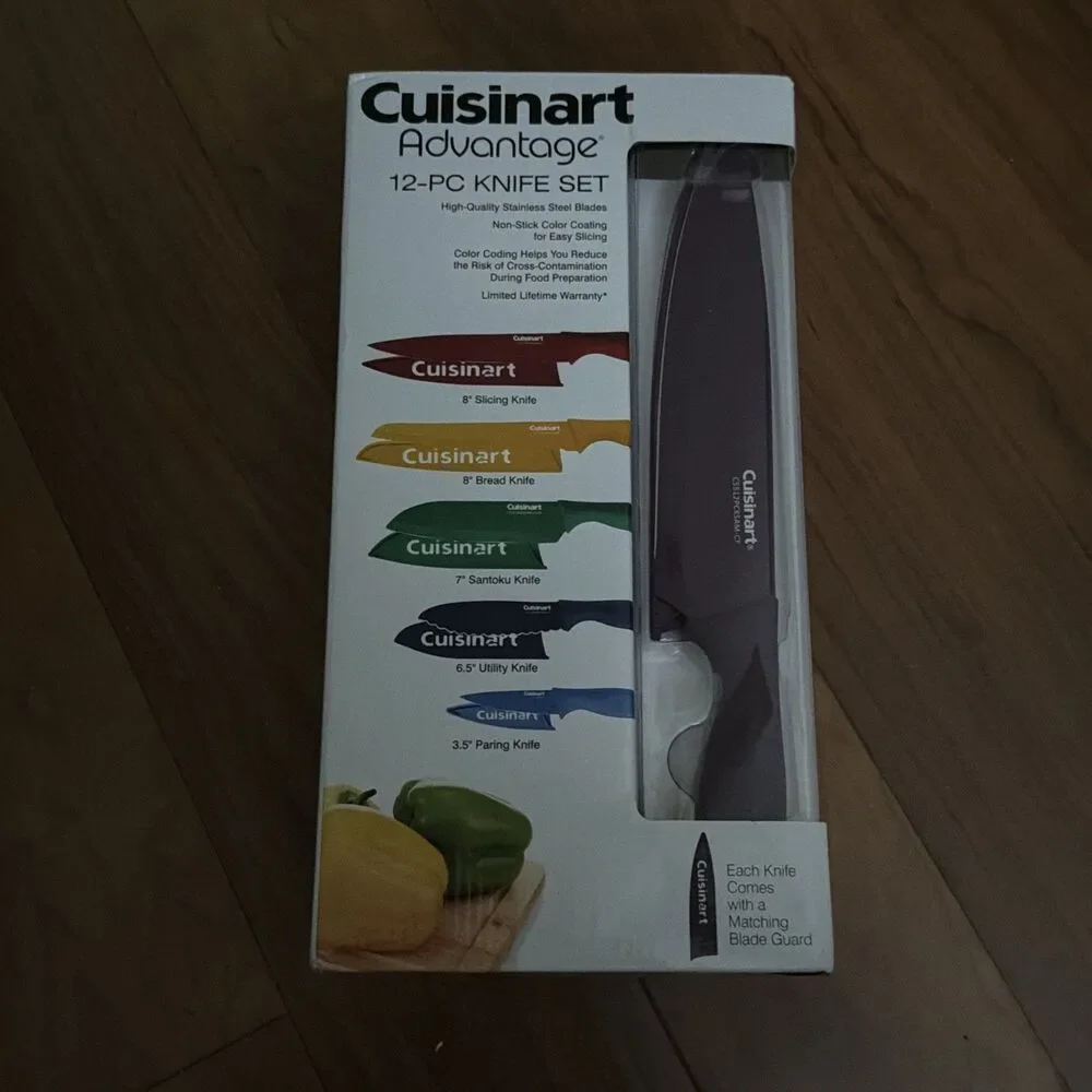Cuisinart C55-12PCKSAM 12 Pieces Knife Set with Blade Guards - Jewel